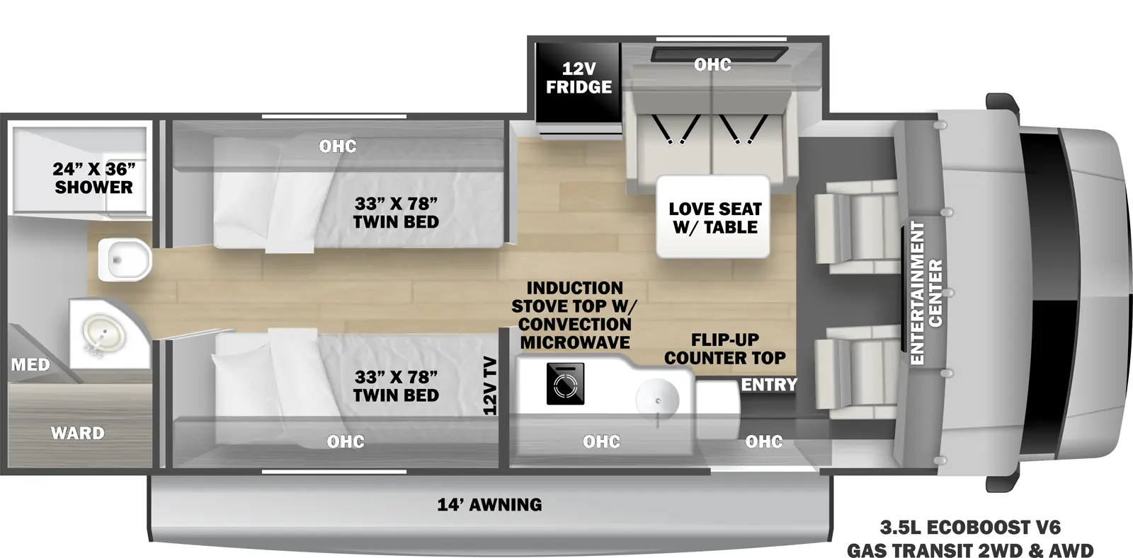 Sunseeker Ts TS2370 Floorplan